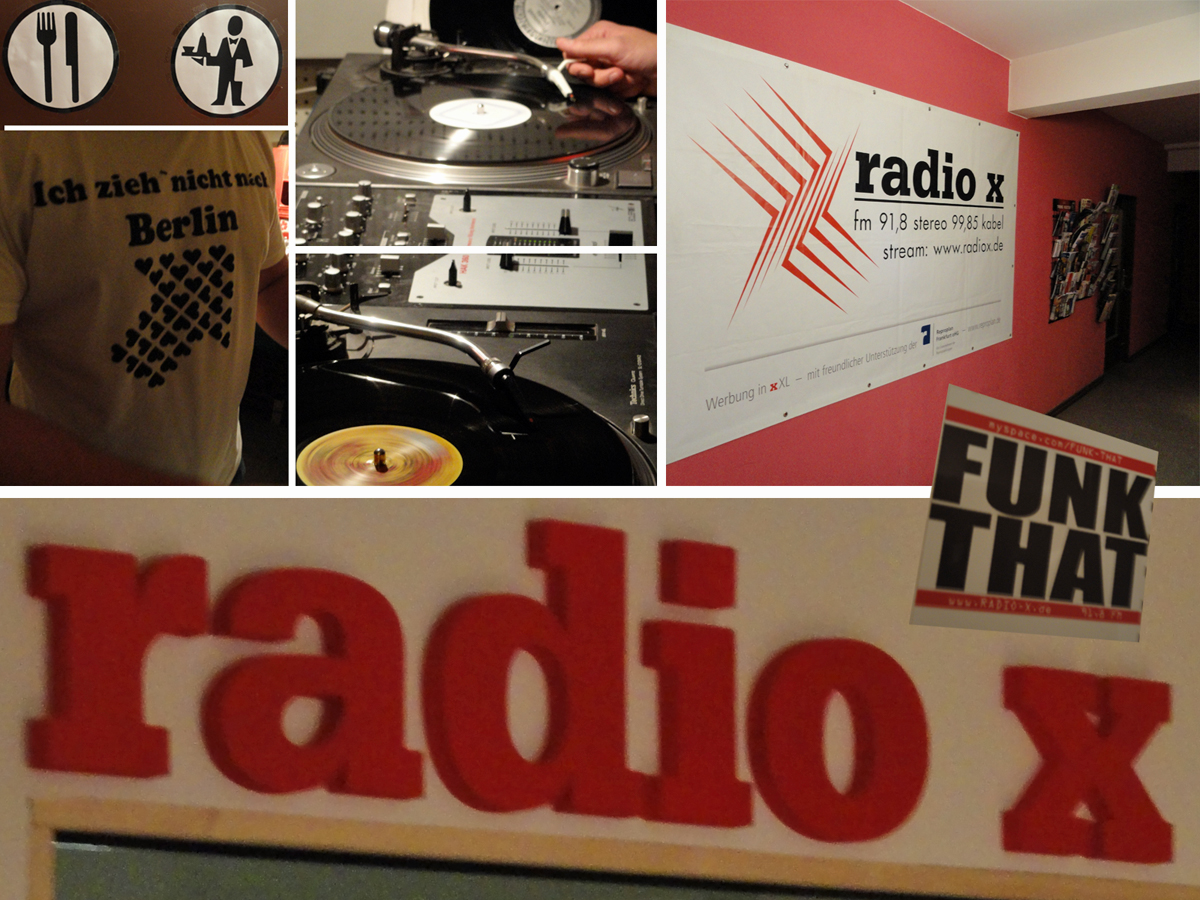 RADIO X IN FRANKFURT - FOTOS AUS DEN STUDIOS IN DER SCHÜTZENSTRAßE