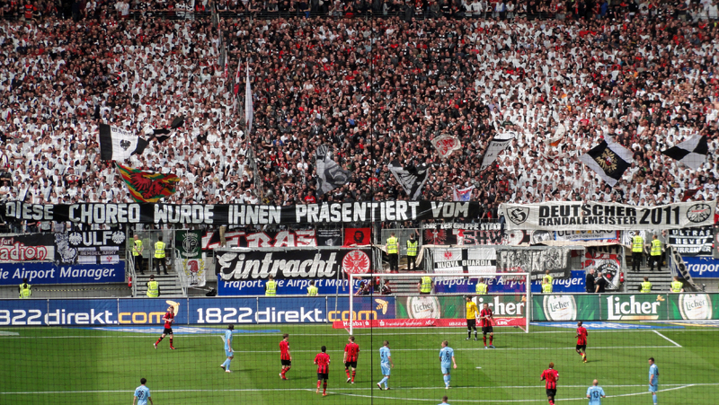 Choreo der Eintracht Frankfurt Ultras