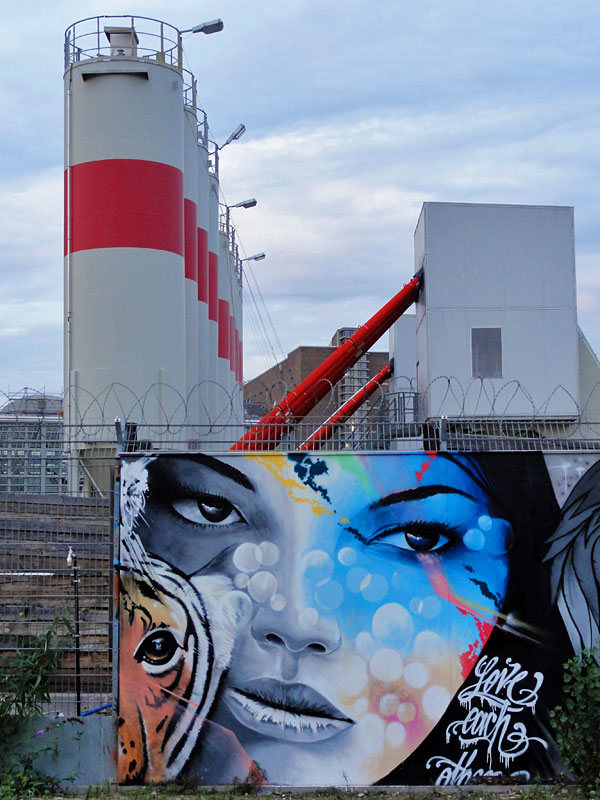 Urban Art rund um die EZB-Baustelle im Ostend
