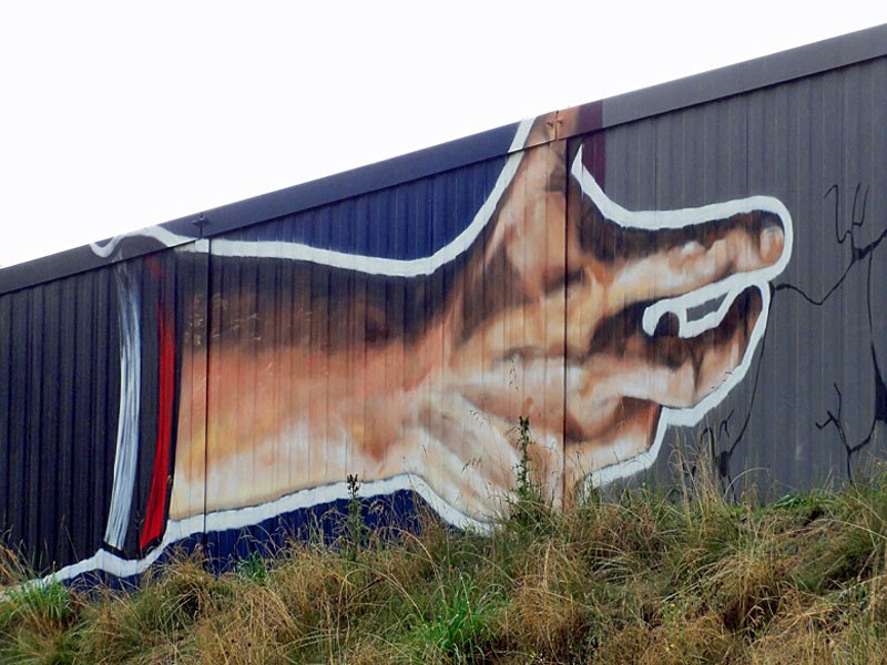 LOVE FOOTBALL HATE RACISM GRAFFITI IN FRANKFURT BY FRANKFURTER FANPROJEKT