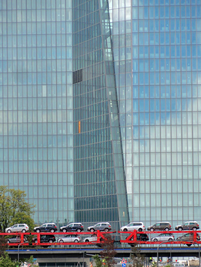 Fotos vom Neubau der Europäischen Zentralbank