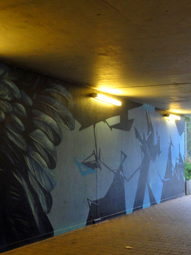 Urban Art in Frankfurt: Unterführung Rosa-Luxemburg-Straße