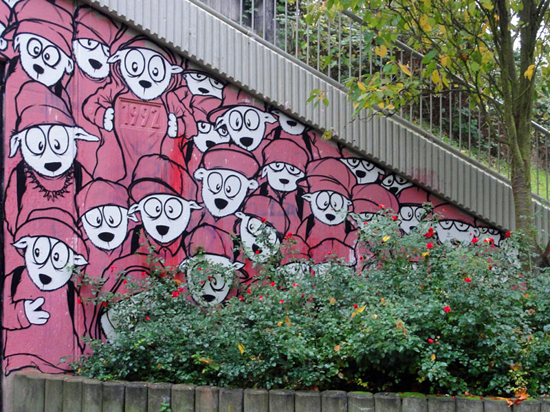 Urban Art in Frankfurt: Unterführung Rosa-Luxemburg-Straße