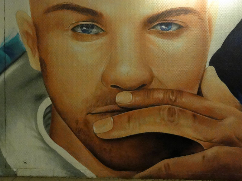 Urban Art in Frankfurt: Unterführung Rosa-Luxemburg-Straße