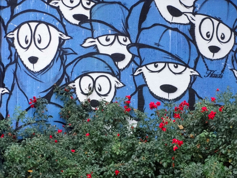 Urban Art in Frankfurt: Unterführung Rosa-Luxemburg-Straße