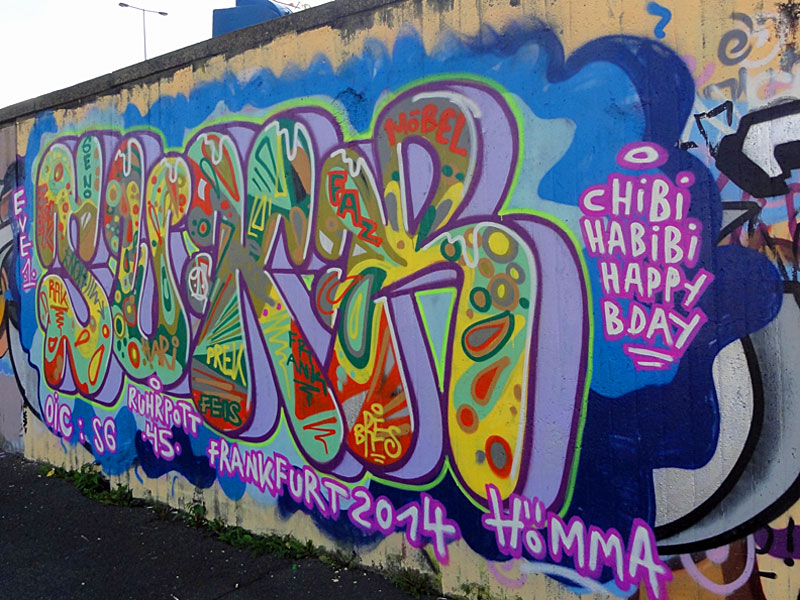 HALL OF FAME RATSWEG GRAFFITI IN FRANKFURT SEPTEMBER 2014 FOTO 35