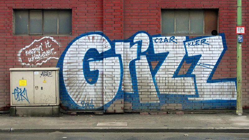 Streetart & Graffiti in Frankfurt am Main - Grizz - Keepin it whatever..