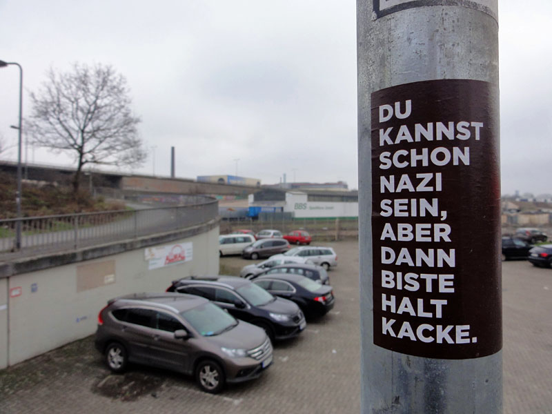 STICKER GEGEN RECHTS