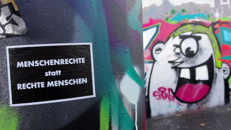 STICKER GEGEN RECHTS