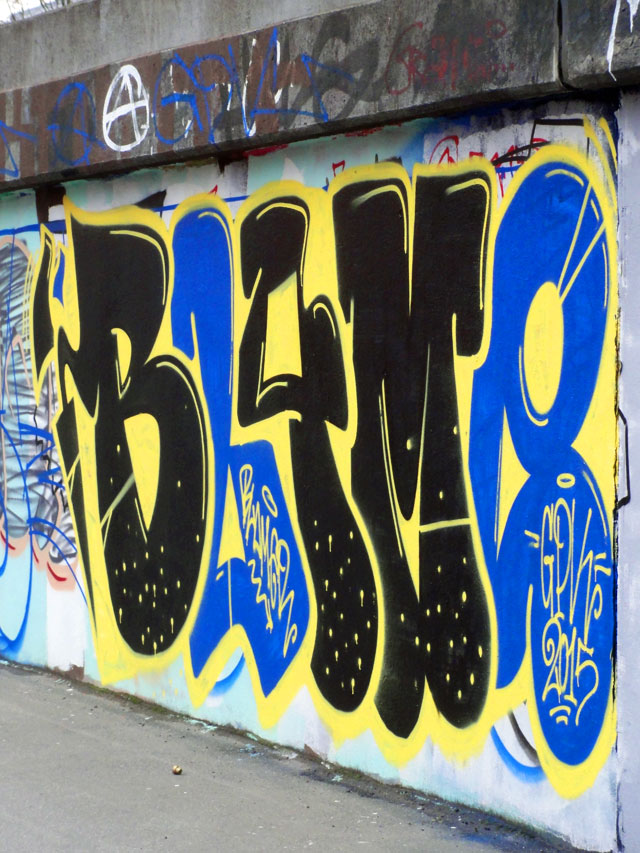 GRAFFITI IN FRANKFURT – HALL OF FAME RATSWEGKREISEL – FEBRUAR 2015