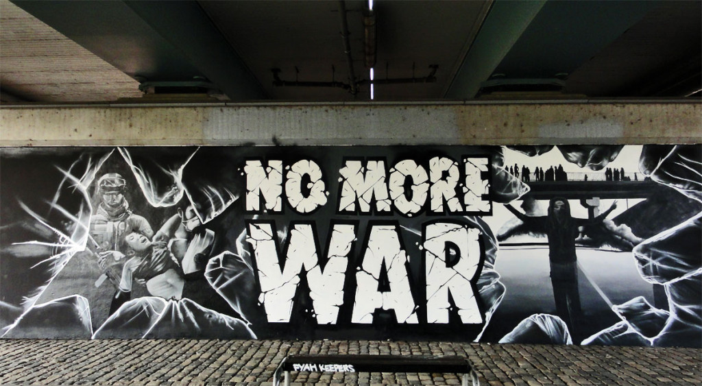 Graffiti in Frankfurt - NO MORE WAR