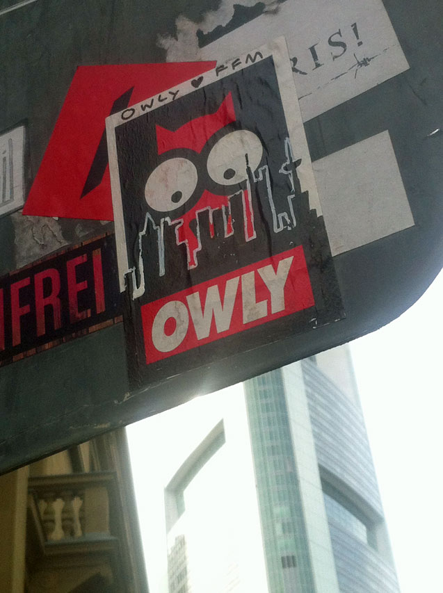 Streetart in Frankfurt: OWLY