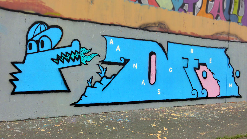 GRAFFITI IN FRANKFURT – HALL OF FAME RATSWEGKREISEL 
