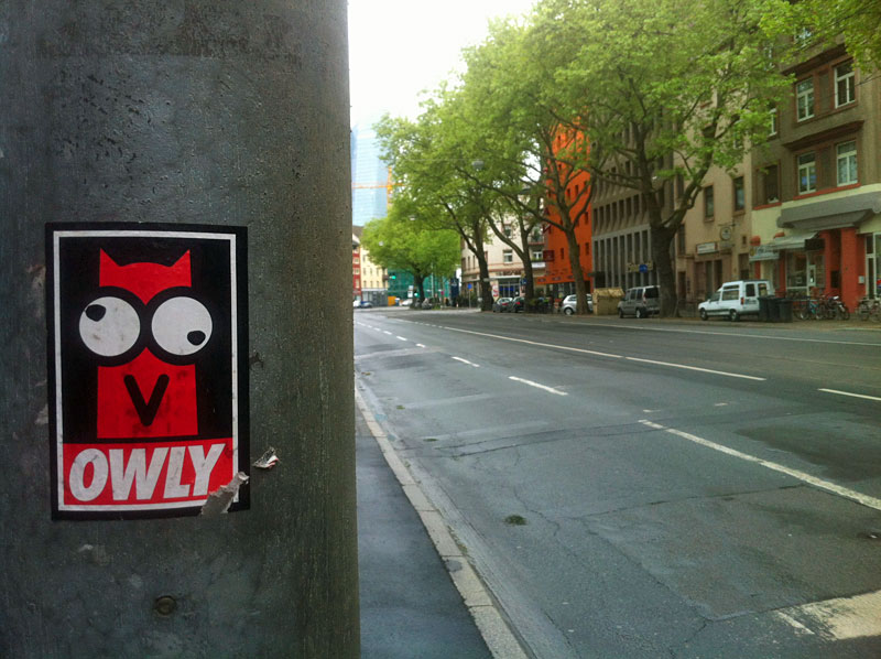 Streetart in Frankfurt : OWLY