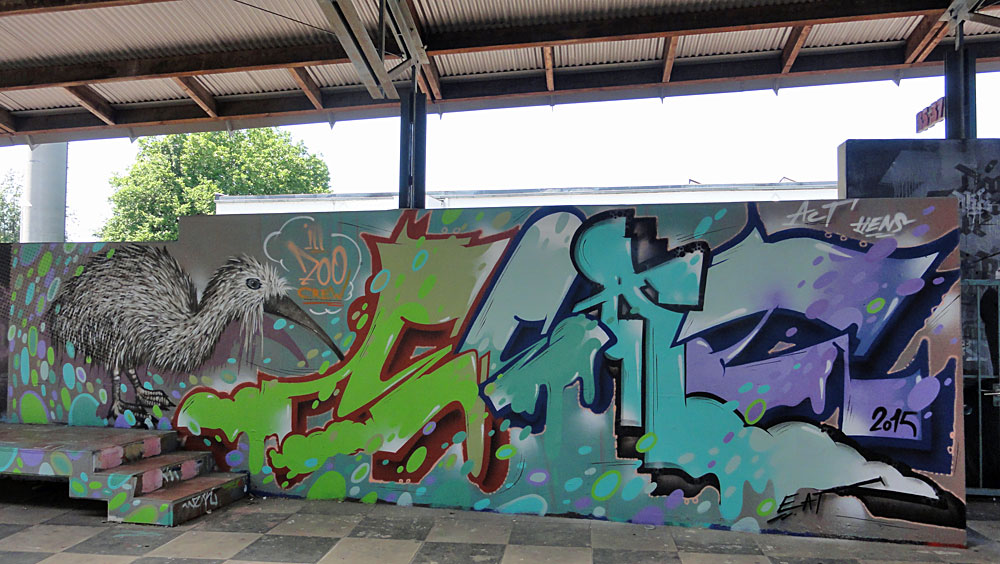 Graffiti beim Jugendhaus am Bügel