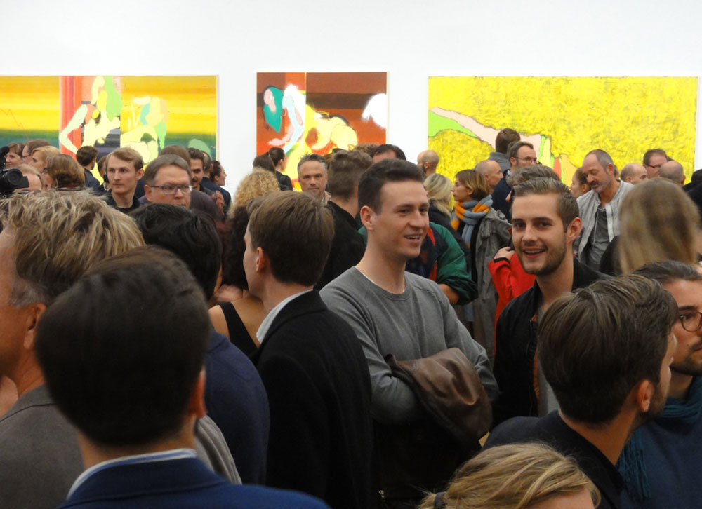 Fotos von der Ausstellungseröffnung "Daniel Richter - Hello, I love you" in der Schirn Kunsthalle 