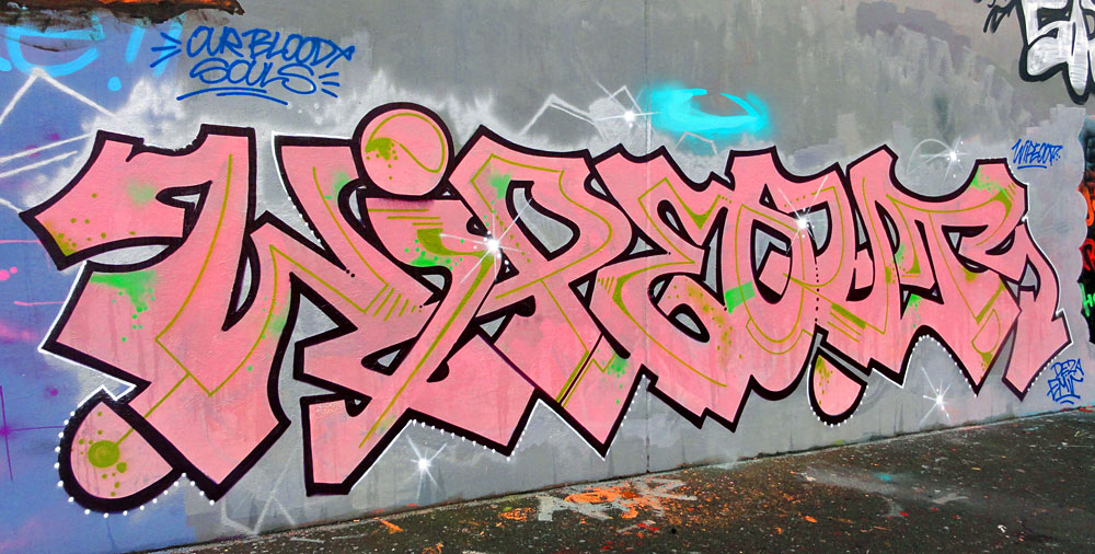 Graffiti in Frankfurt - Unterführung am Ratswegkreisel / Hanauer Landstraße