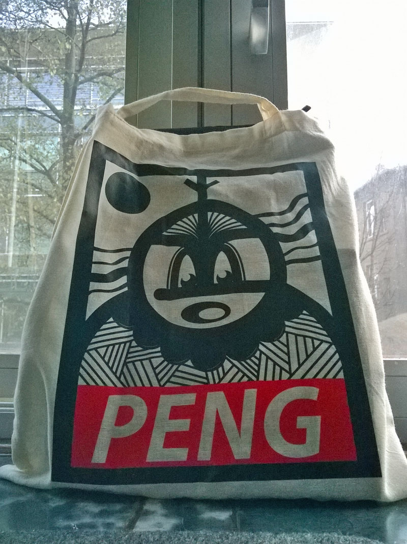 Streetart inspiriert vom ONEY-Schriftzug