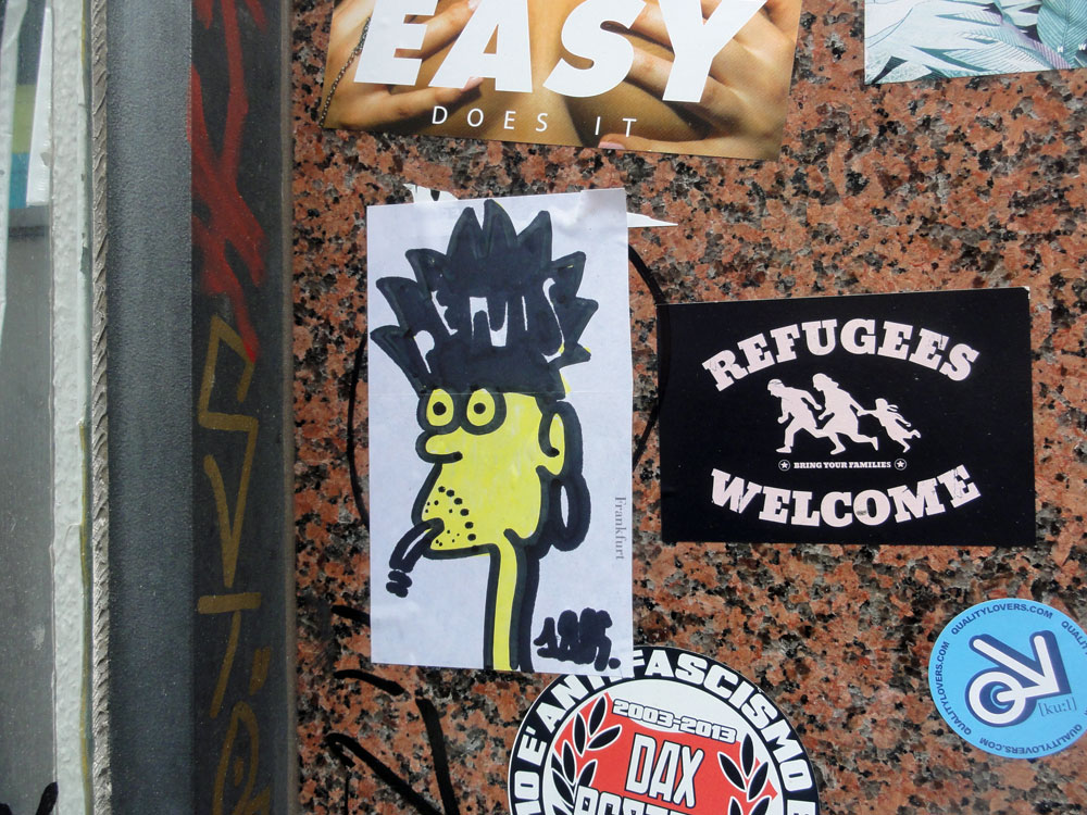 Streetart in Frankfurt von Treppe.1OG