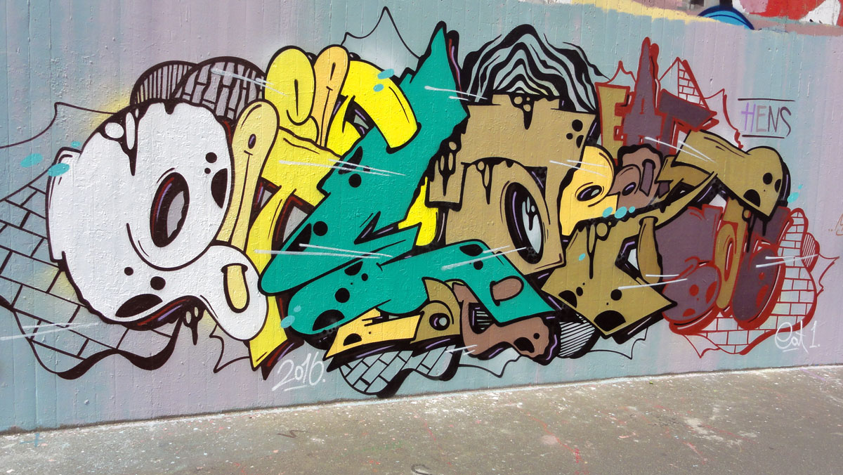 GRAFFITI IN FRANKFURT – HALL OF FAME RATSWEGKREISEL – MAI 2016
