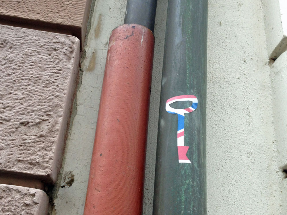 Streetart in Frankfurt: Stickers