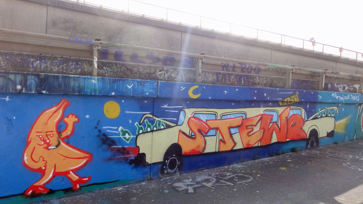 GRAFFITI IN FRANKFURT – HALL OF FAME RATSWEGKREISEL – MAI 2016