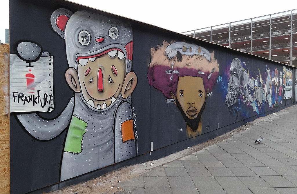 Under Art Construction 2.0 - Graffiti-Projekt am Fernbus-Bahnhof in Frankfurt am Main
