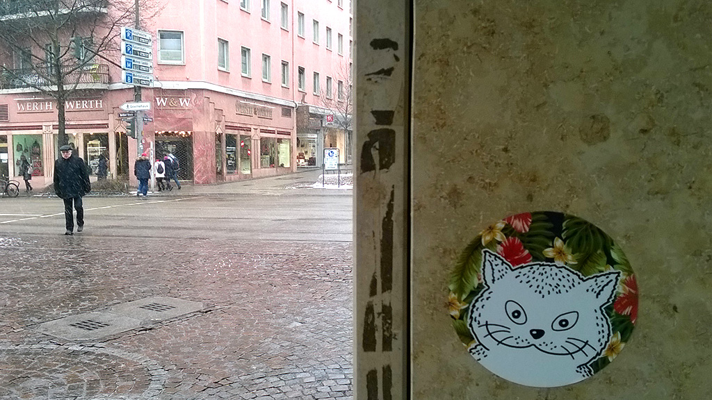 GATO - Streetart Aufkleber in Frankfurt