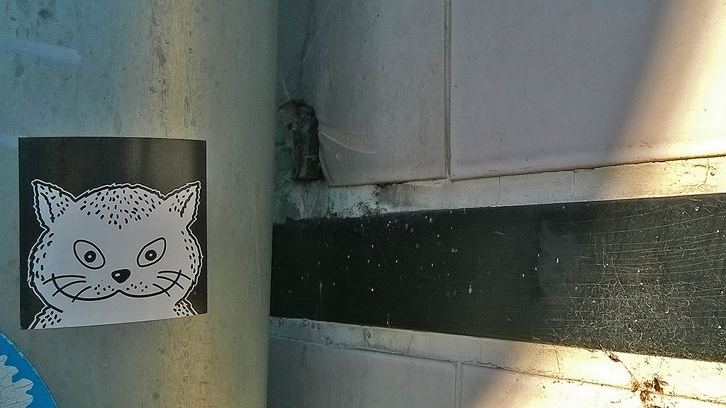 GATO - Streetart Aufkleber in Frankfurt