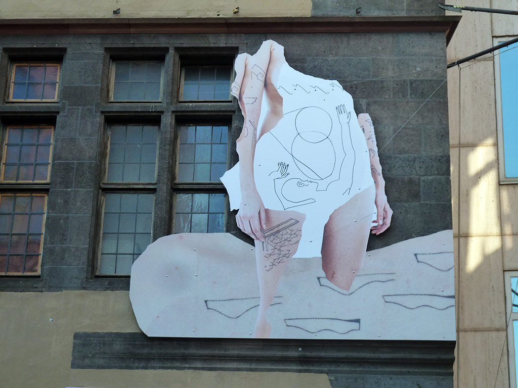Frankfurter Kunstverein - David Schiesser Wandinstallation