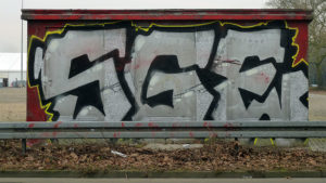 SGE-Graffiti beim Festplatz am Ratsweg