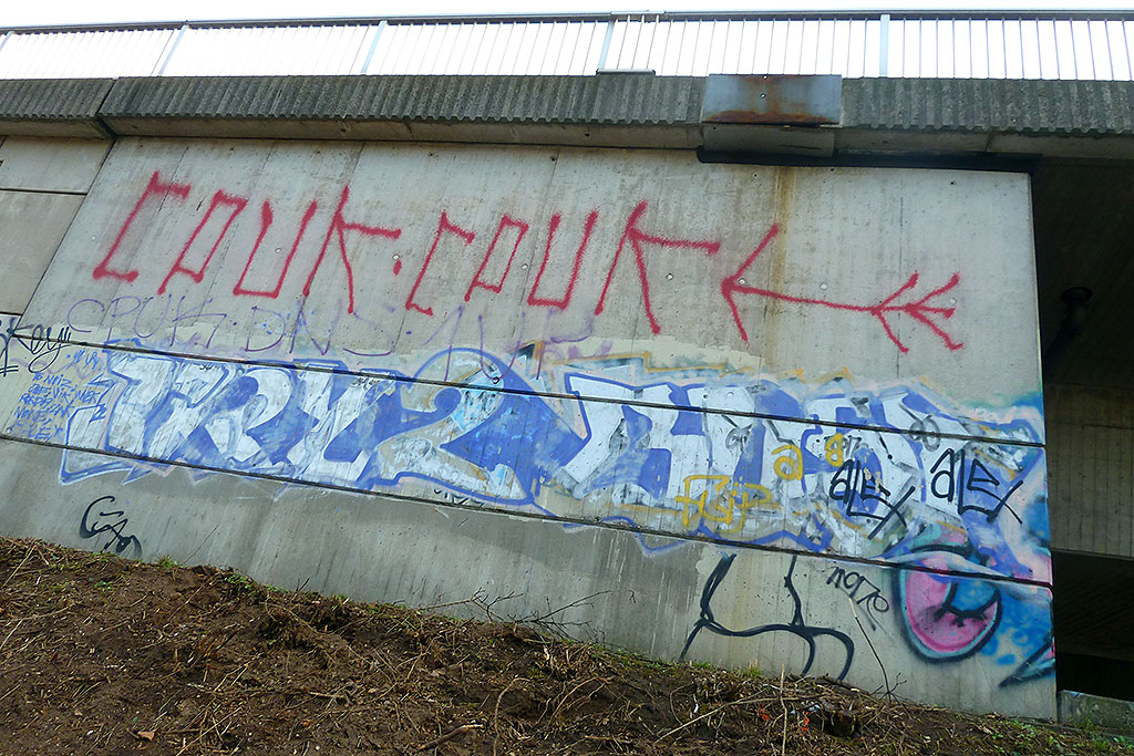 Graffiti in Frankfurt - CPUK, TRY 2 BUST