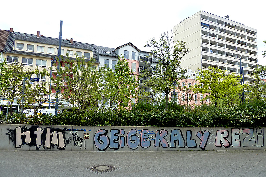 Graffiti in Offenbach - HTM, GEIGE, KALY und REZI