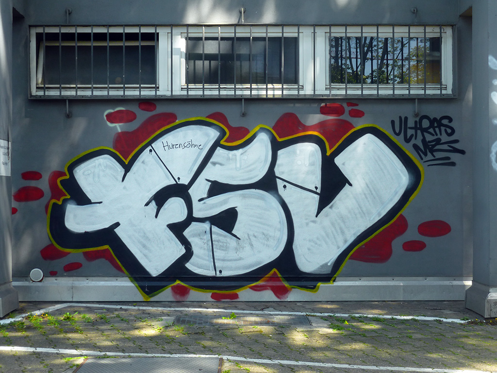 Graffiti der Ultras vom FSV Mainz