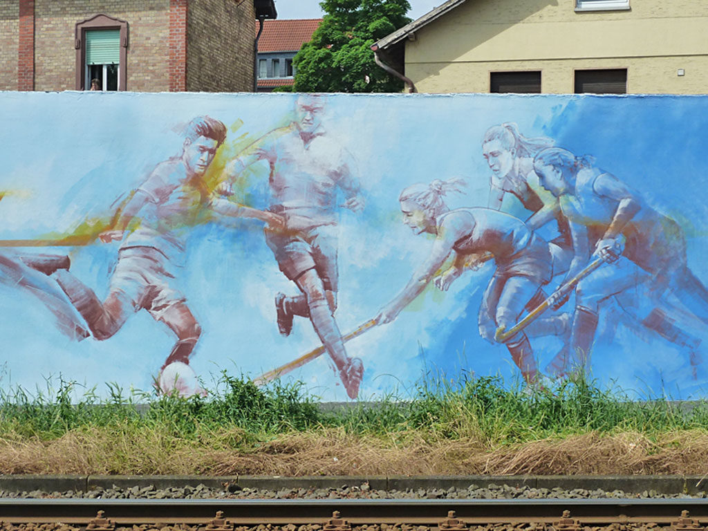 Guido Zimmermann - Mural mit Sportlern
