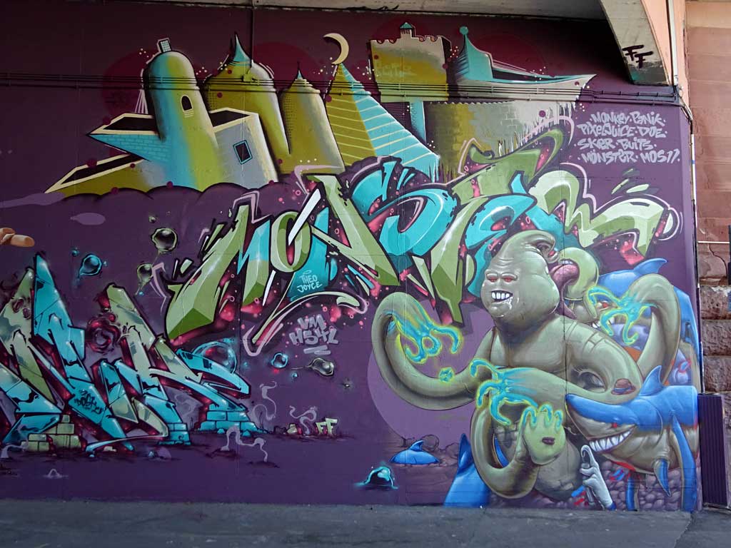 Graffiti beim Meeting of Stlyes 2017 in Wiesbaden