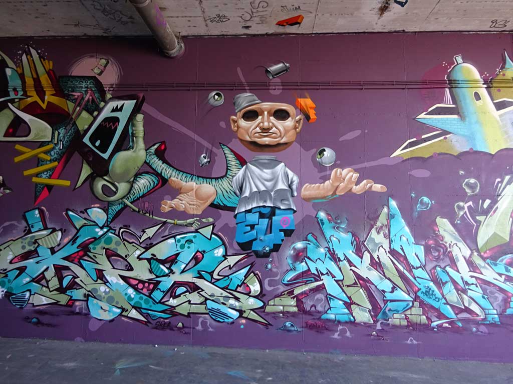 Graffiti von Sker und Panik beim MOS2017