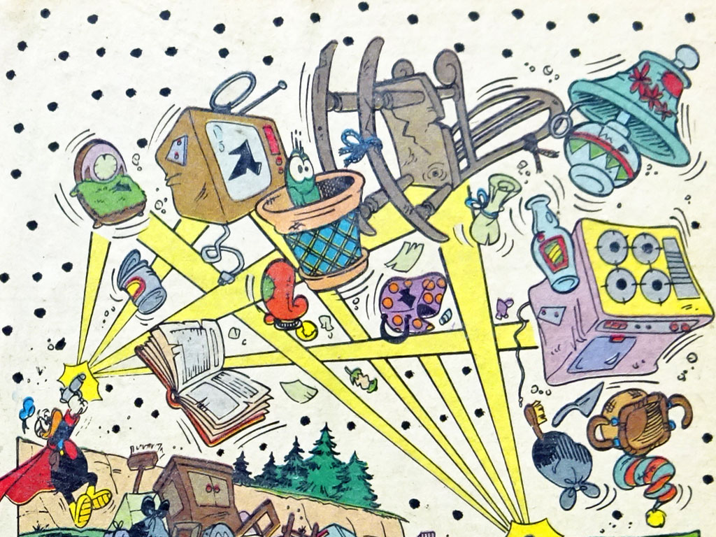 Entenhausen-Streetart in Frankfurt