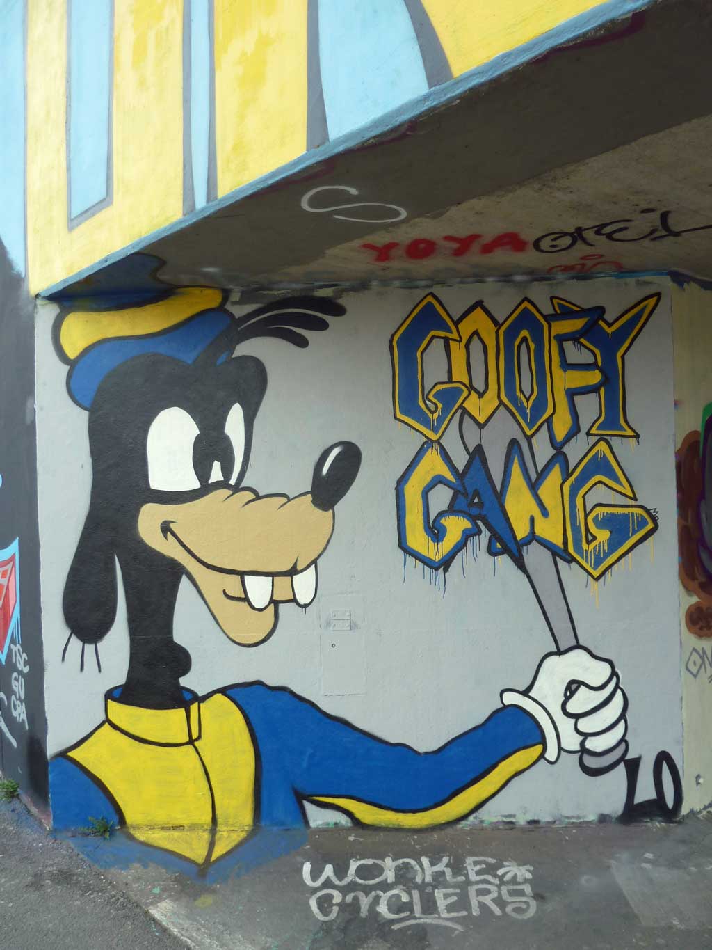 Goofy Gang - Graffiti in Frankfurt – Hall of Fame am Ratswegkreisel