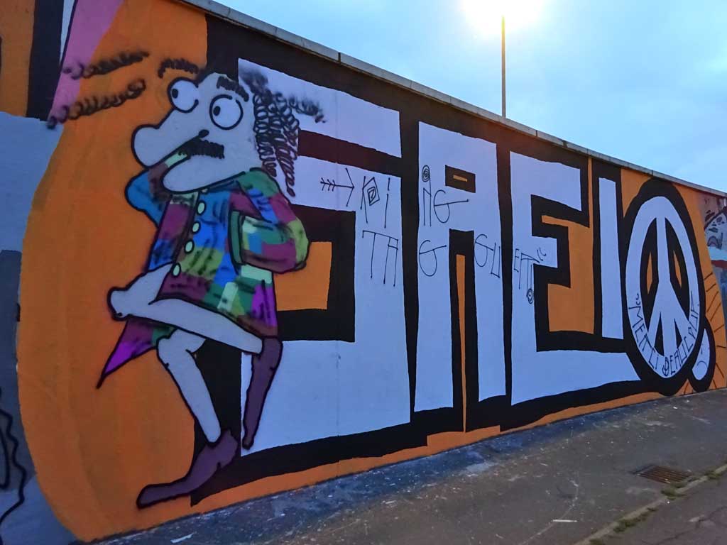 Hommage-Graffiti an SAIEO