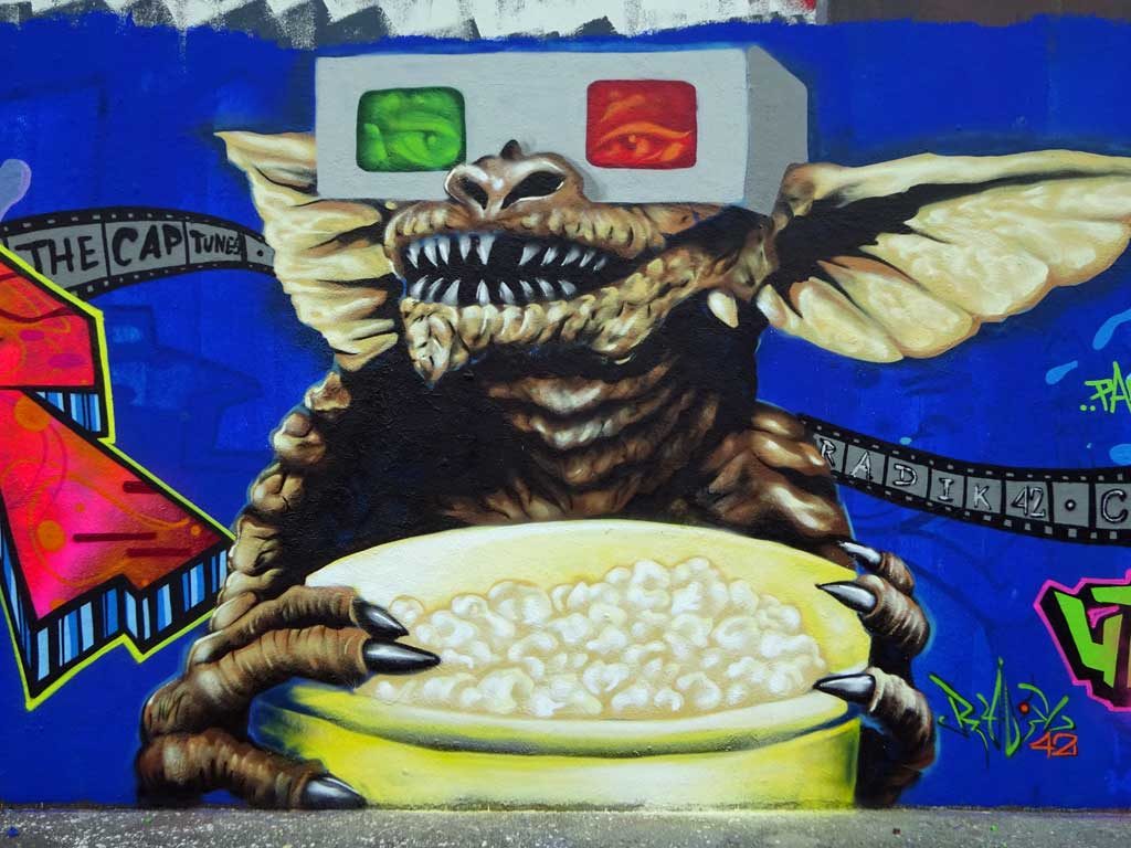 Gremlins-Graffiti in Frankfurt