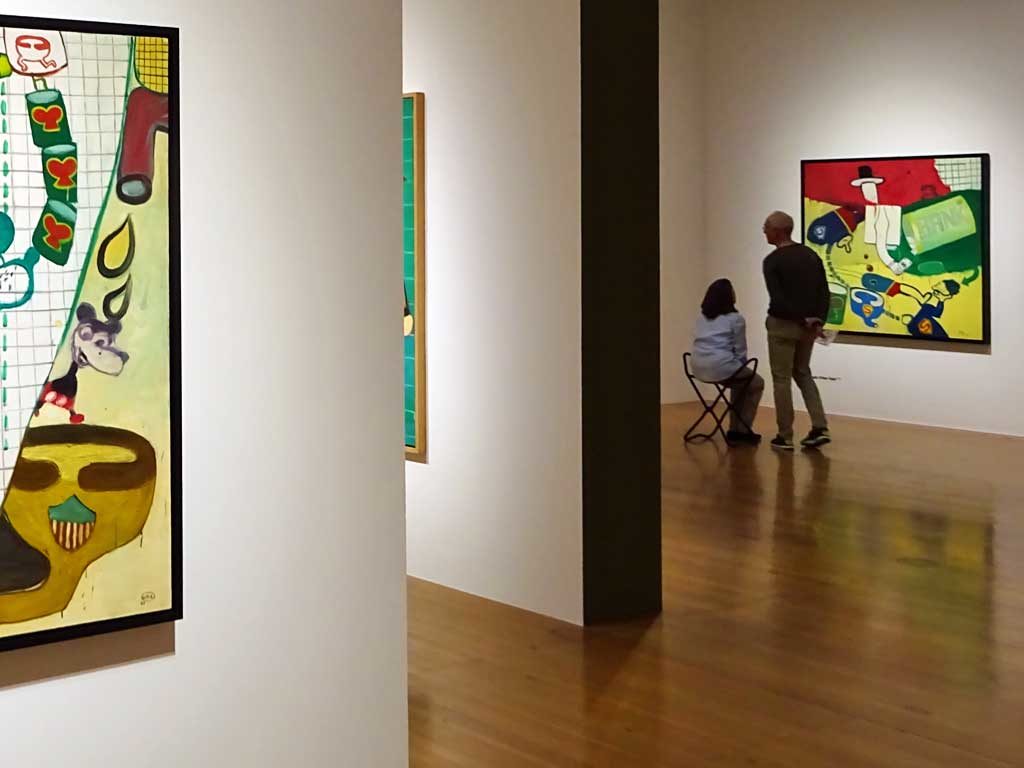 Besucher in der Schirn Kunsthalle