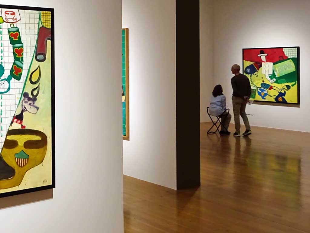 Besucher in der Schirn Kunsthalle