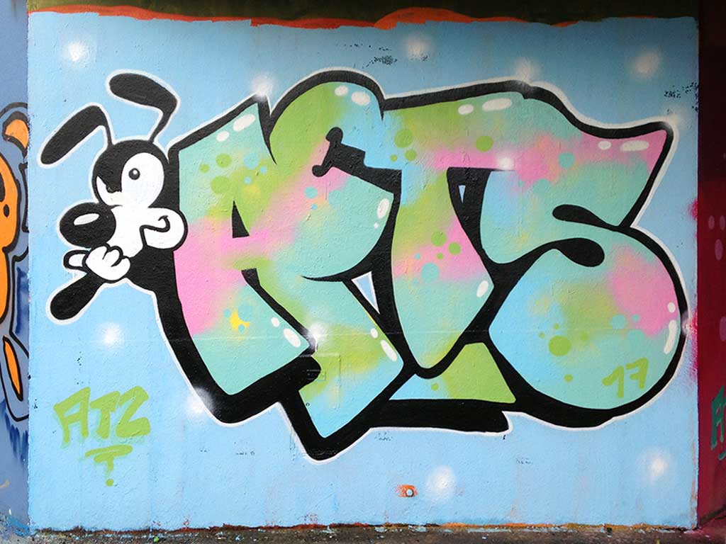 AETS-Graffiti in Frankfurt