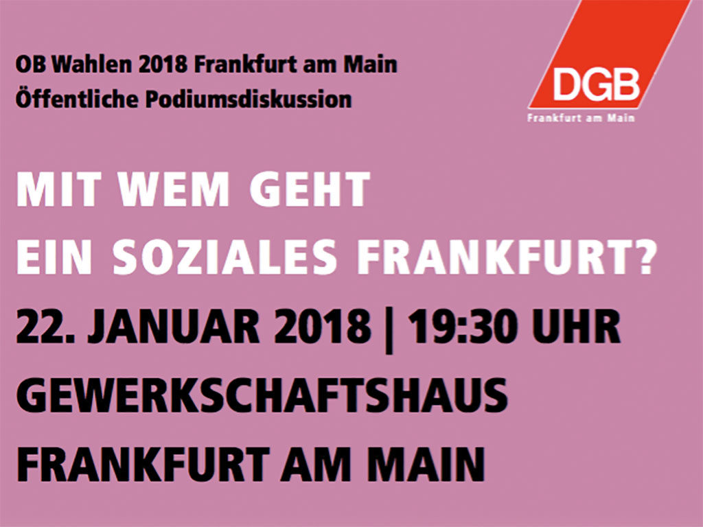 OB Wahlen 2018 Frankfurt Podiumsdiskussion