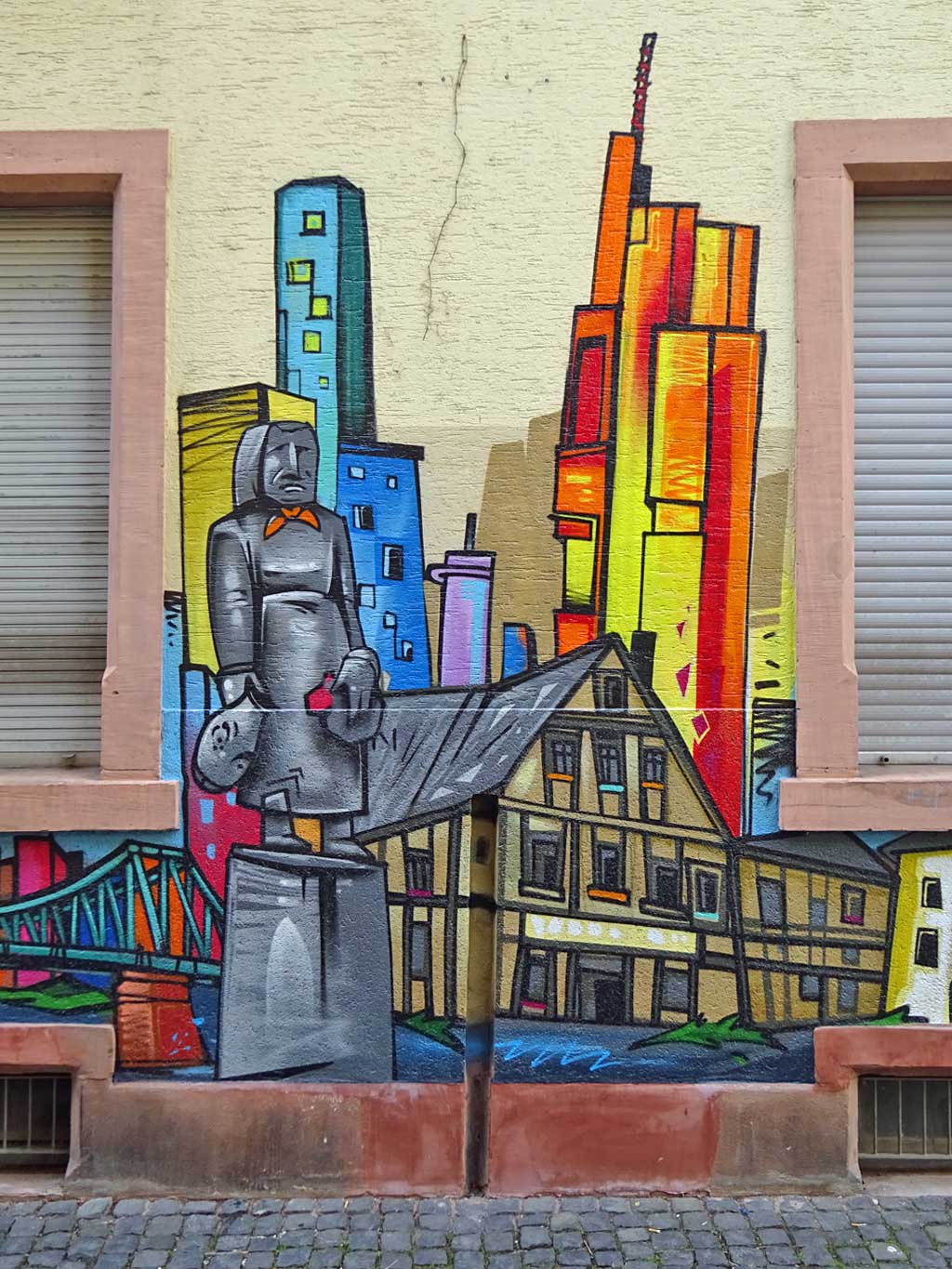 Fraa Rauscher-Graffiti in Frankfurt-Sachsenhausen