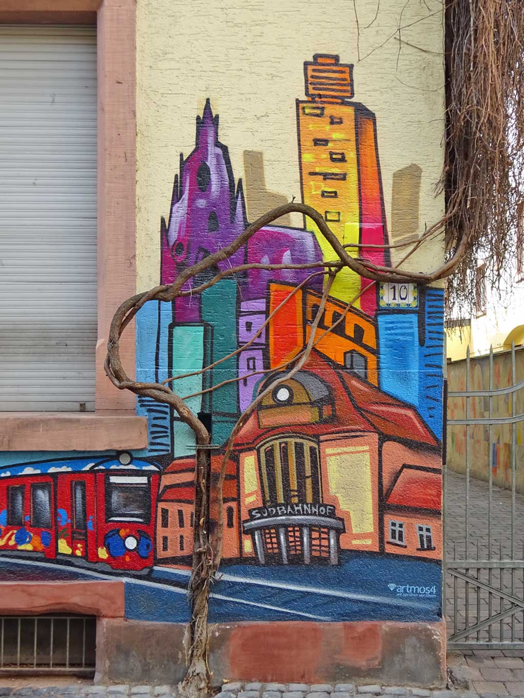 Südbahnhof-Graffiti in Frankfurt-Sachsenhausen