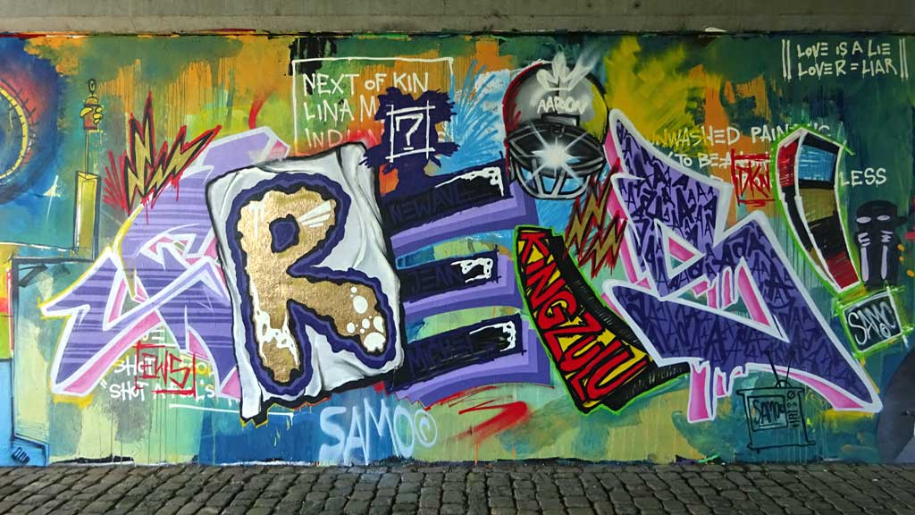 Basquiat-Mural in Frankfurt