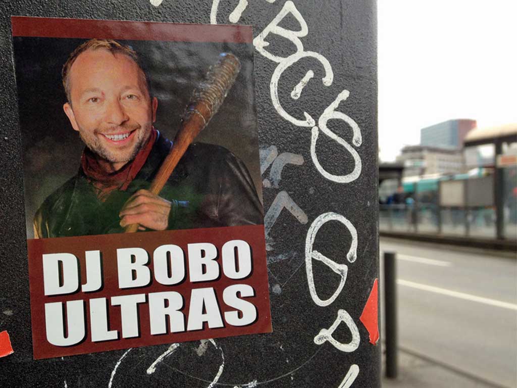 DJ BOBO ULTRAS-Aufkleber Negan von The Walking Dead