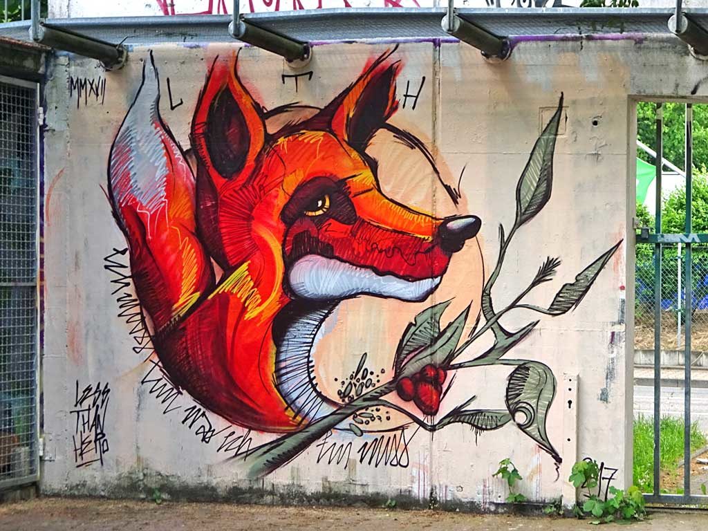 Fuchs-Graffiti von LTH
